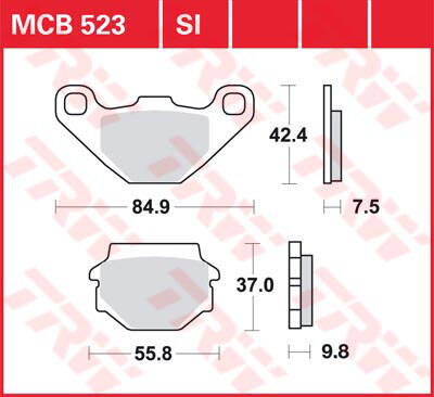 brzdove platničky TRW MCB523SI