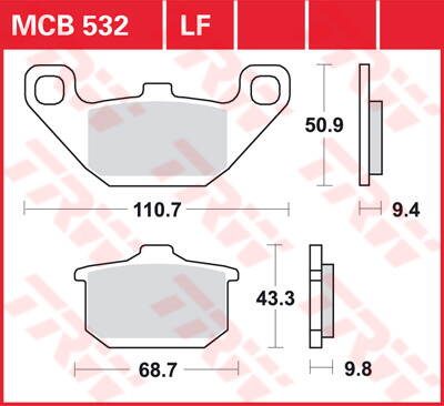 brzdove platničky TRW MCB532