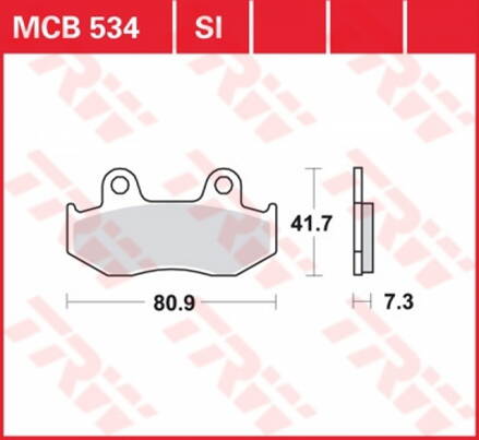 brzdove platničky TRW MCB534