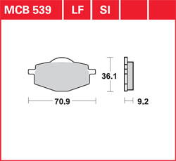 brzdove platničky TRW MCB539SI
