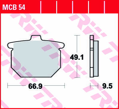 brzdove platničky TRW MCB54