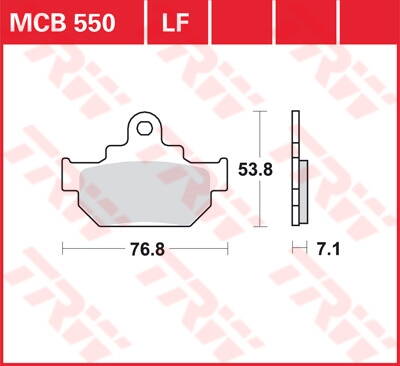 brzdove platničky TRW MCB550