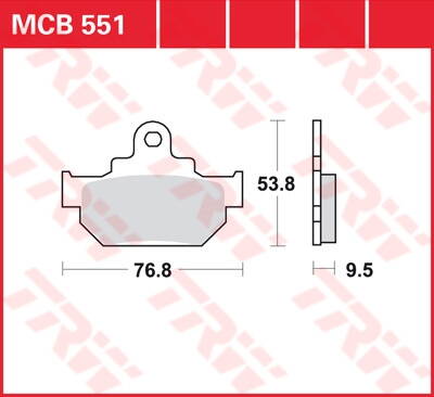 brzdove platničky TRW MCB551