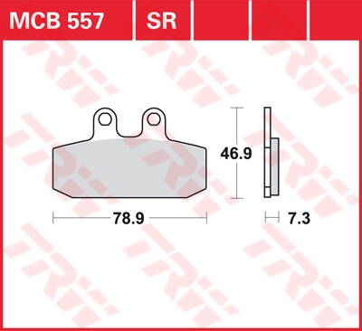 brzdove platničky TRW MCB557LC