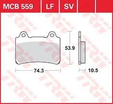 brzdove platničky TRW MCB559