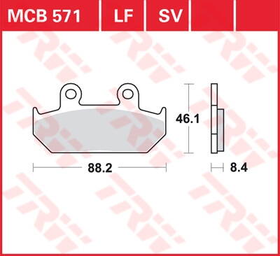 brzdove platničky TRW MCB571SV