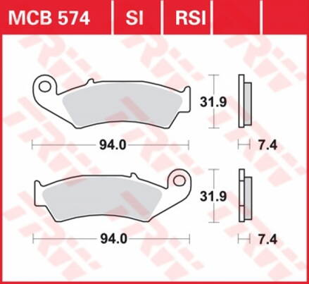 brzdove platničky TRW MCB574