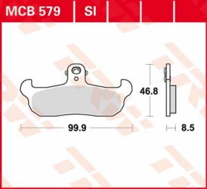brzdove platničky TRW MCB579