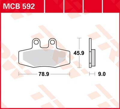 brzdove platničky TRW MCB592