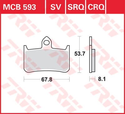 brzdove platničky TRW MCB593SV