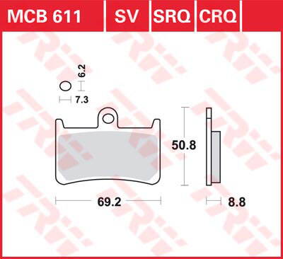 brzdove platničky TRW MCB611CRQ