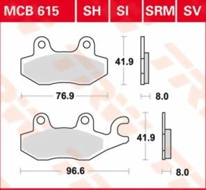 brzdove platničky TRW MCB615