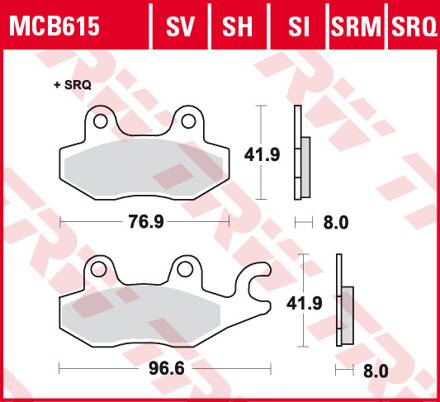 brzdove platničky TRW MCB615SV