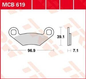 brzdove platničky TRW MCB619