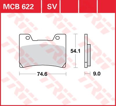 brzdove platničky TRW MCB622SV