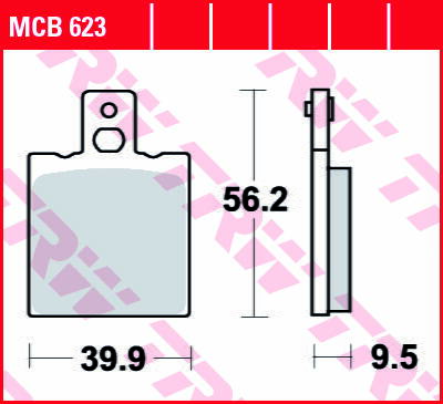brzdove platničky TRW MCB623