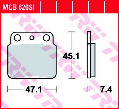brzdove platničky TRW MCB626SI