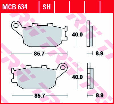 brzdove platničky TRW MCB634