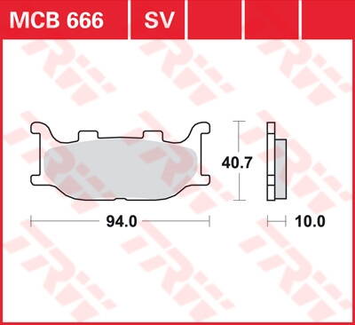 brzdove platničky TRW MCB666SV
