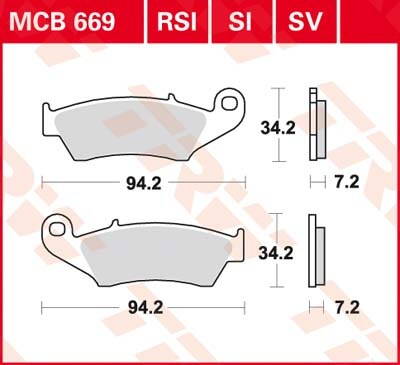 brzdove platničky TRW MCB669SV