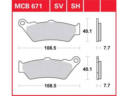 brzdove platničky TRW MCB671