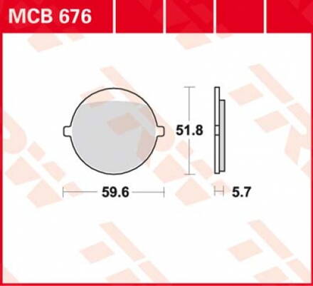 brzdove platničky TRW MCB676