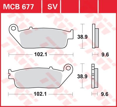 brzdove platničky TRW MCB677