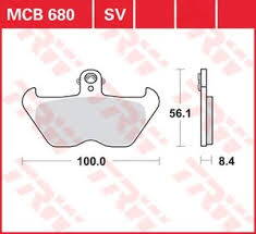 brzdove platničky TRW MCB680SV