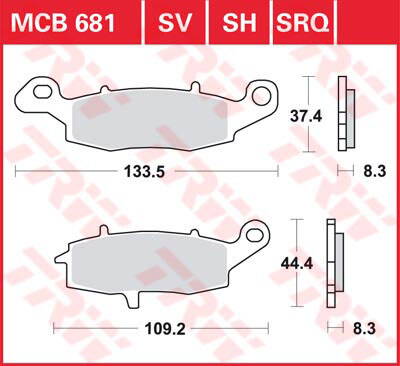 brzdove platničky TRW MCB681SV