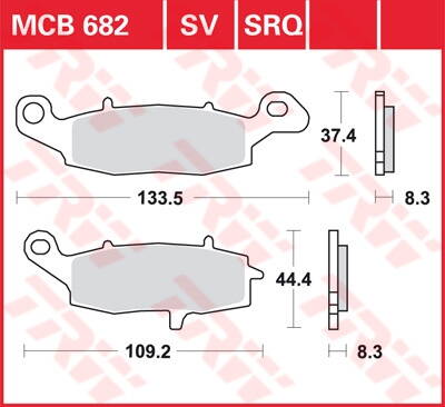 brzdove platničky TRW MCB681TRQ