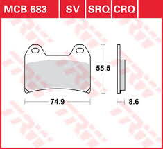 brzdove platničky TRW MCB683SV