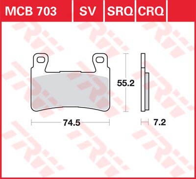 brzdove platničky TRW MCB703SV
