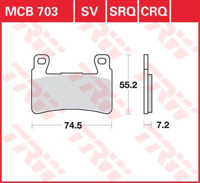 brzdove platničky TRW MCB703