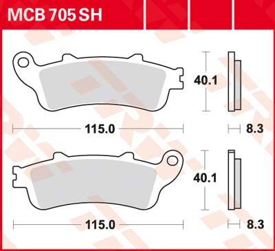 brzdove platničky TRW MCB705SH