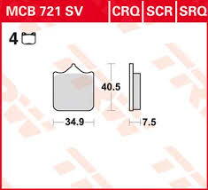brzdove platničky TRW MCB721SV