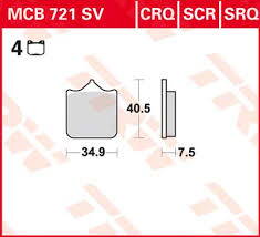 brzdove platničky TRW MCB721SRT