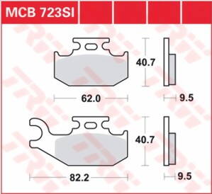 brzdove platničky TRW MCB723SI
