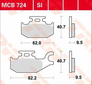 brzdove platničky TRW MCB724SI