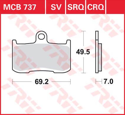 brzdove platničky TRW MCB737CRQ