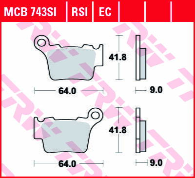 brzdove platničky TRW MCB743SI