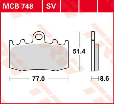 brzdove platničky TRW MCB748SV