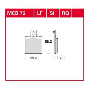 brzdove platničky TRW MCB75SI