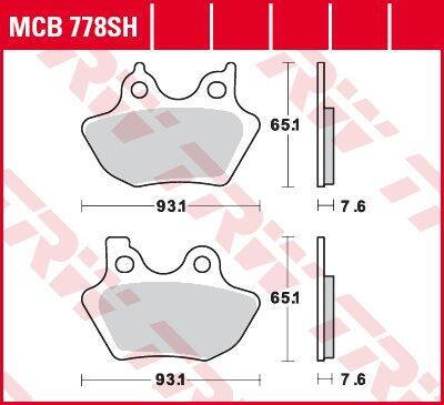 brzdove platničky TRW MCB778SH