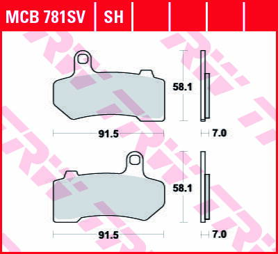 brzdove platničky TRW MCB781SH
