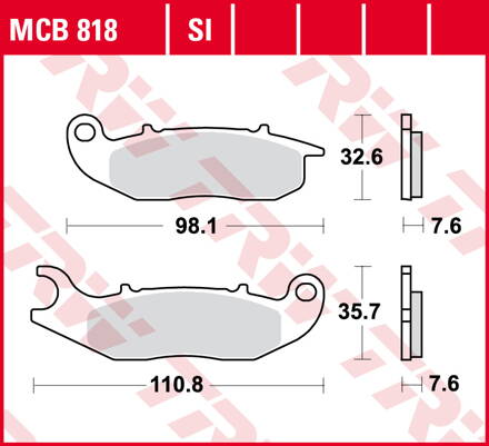 brzdove platničky TRW MCB818