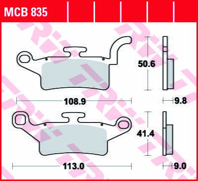 brzdove platničky TRW MCB835