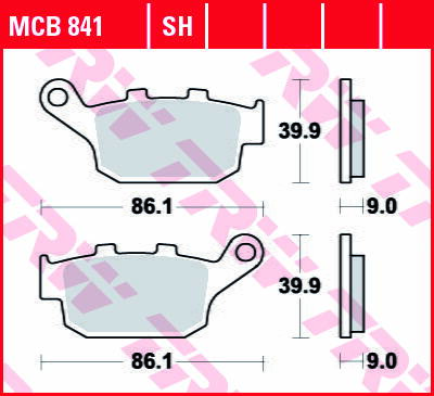 brzdove platničky TRW MCB841