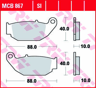 brzdove platničky TRW MCB867SI