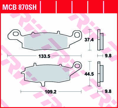 brzdove platničky TRW MCB870SH