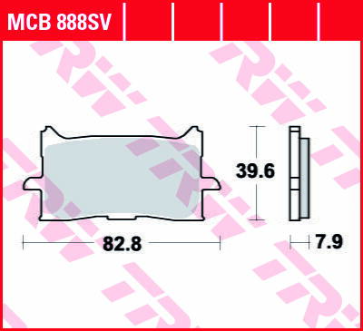 brzdove platničky TRW MCB888SV